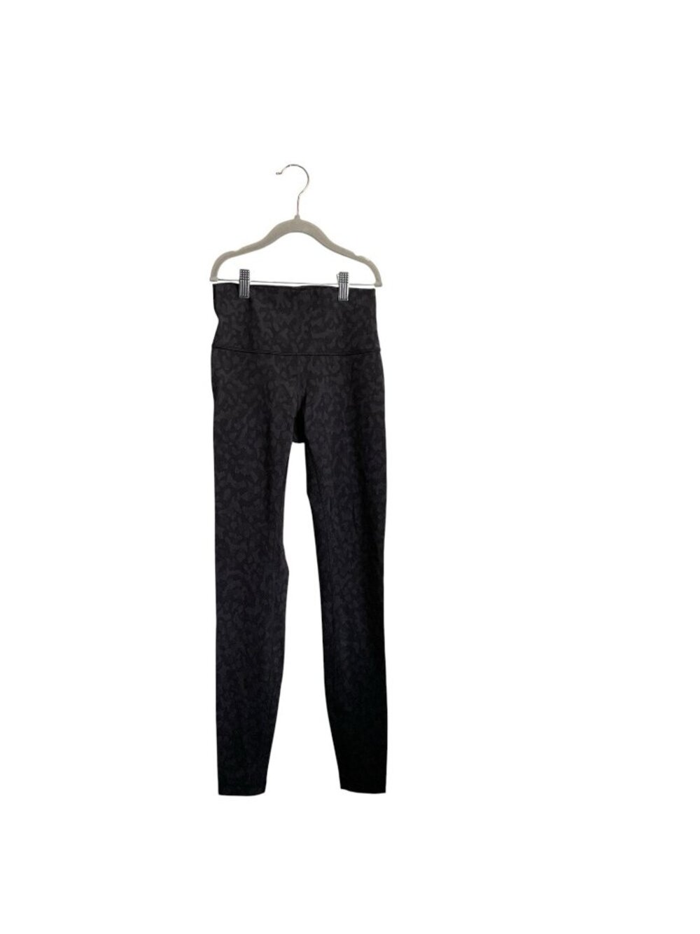 Lululemon athletica Women's  Camo Leggings 4 Black Gray Logo Yoga Pants Highrise
